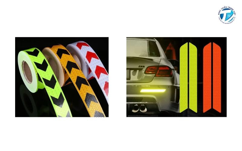 Decal phản quang dán xe có cấu trúc vi lăng kính 